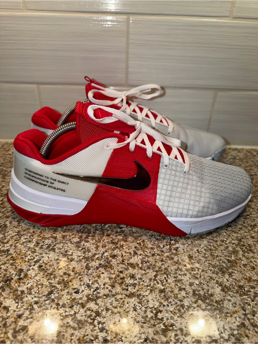Nike Red, White & Black Low-Top Training Shoes